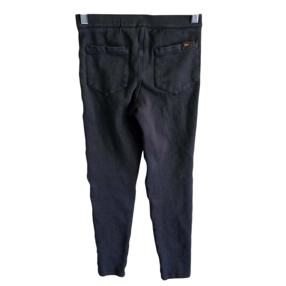 Tea Collection‎ Knit Jeggings Pull On Pants Moto Style Gray Kids 12